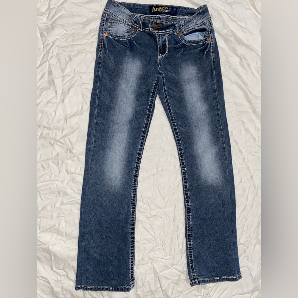 Angle Stone Washed Jeans